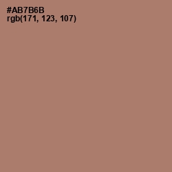 #AB7B6B - Coral Tree Color Image