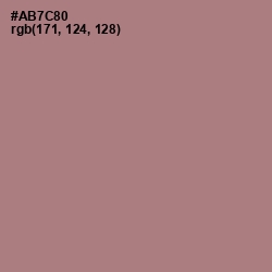 #AB7C80 - Turkish Rose Color Image