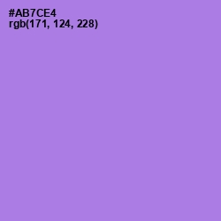 #AB7CE4 - Lavender Color Image