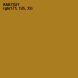 #AB7D21 - Copper Color Image