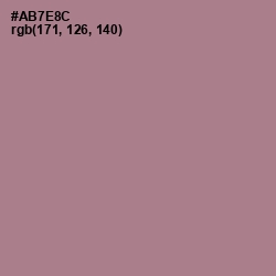 #AB7E8C - Turkish Rose Color Image