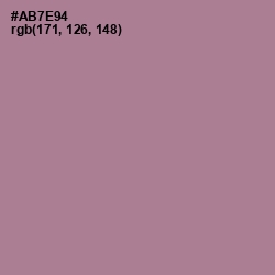 #AB7E94 - Turkish Rose Color Image