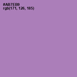#AB7EB9 - Lavender Purple Color Image
