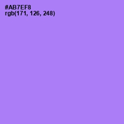 #AB7EF8 - Lavender Color Image
