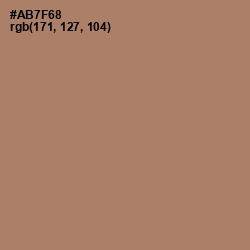 #AB7F68 - Coral Tree Color Image