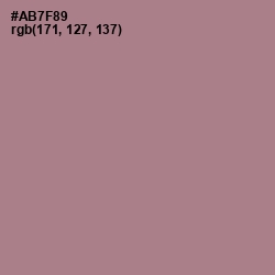 #AB7F89 - Turkish Rose Color Image