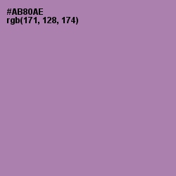 #AB80AE - Amethyst Smoke Color Image