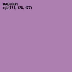 #AB80B1 - Amethyst Smoke Color Image