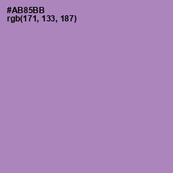 #AB85BB - Amethyst Smoke Color Image