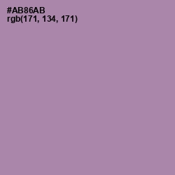 #AB86AB - Amethyst Smoke Color Image