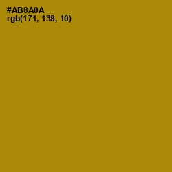 #AB8A0A - Hot Toddy Color Image