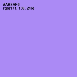 #AB8AF6 - Dull Lavender Color Image