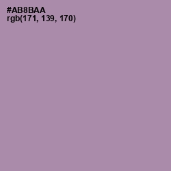 #AB8BAA - Amethyst Smoke Color Image