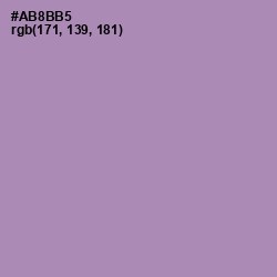 #AB8BB5 - Amethyst Smoke Color Image