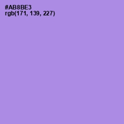 #AB8BE3 - Dull Lavender Color Image
