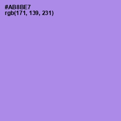 #AB8BE7 - Dull Lavender Color Image