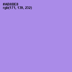 #AB8BE8 - Dull Lavender Color Image