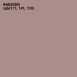 #AB8D8B - Zorba Color Image