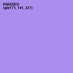 #AB8DED - Dull Lavender Color Image