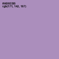 #AB8EBB - Amethyst Smoke Color Image