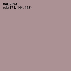 #AB9094 - Dusty Gray Color Image