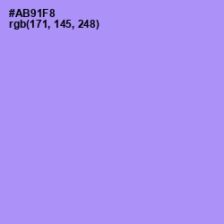 #AB91F8 - Dull Lavender Color Image