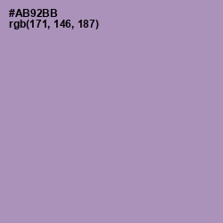 #AB92BB - Amethyst Smoke Color Image