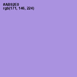 #AB92E0 - Dull Lavender Color Image