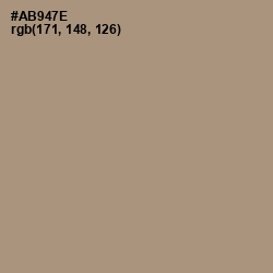 #AB947E - Sandrift Color Image