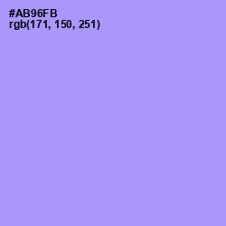 #AB96FB - Dull Lavender Color Image