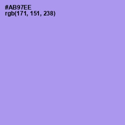 #AB97EE - Dull Lavender Color Image