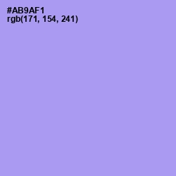 #AB9AF1 - Dull Lavender Color Image