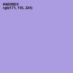 #AB9BE0 - Dull Lavender Color Image