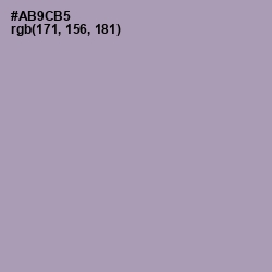 #AB9CB5 - Amethyst Smoke Color Image