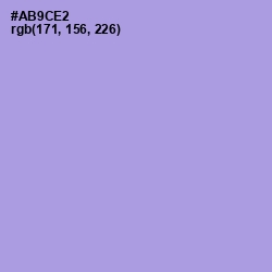 #AB9CE2 - Dull Lavender Color Image