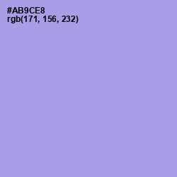 #AB9CE8 - Dull Lavender Color Image