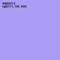 #AB9CF6 - Dull Lavender Color Image