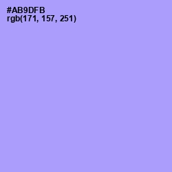 #AB9DFB - Dull Lavender Color Image