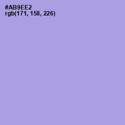 #AB9EE2 - Dull Lavender Color Image