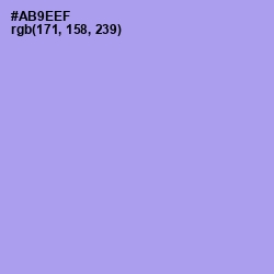 #AB9EEF - Dull Lavender Color Image