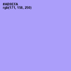 #AB9EFA - Dull Lavender Color Image