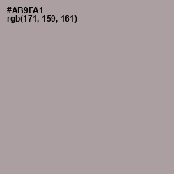 #AB9FA1 - Amethyst Smoke Color Image