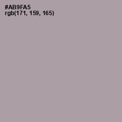 #AB9FA5 - Amethyst Smoke Color Image