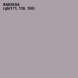 #AB9FA8 - Amethyst Smoke Color Image