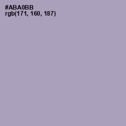 #ABA0BB - Spun Pearl Color Image