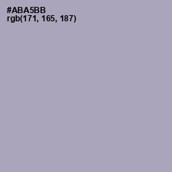 #ABA5BB - Spun Pearl Color Image