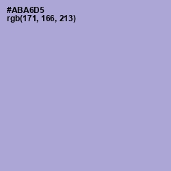 #ABA6D5 - Cold Purple Color Image