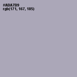 #ABA7B9 - Spun Pearl Color Image