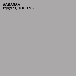 #ABA8AA - Silver Chalice Color Image