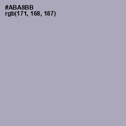 #ABA8BB - Spun Pearl Color Image